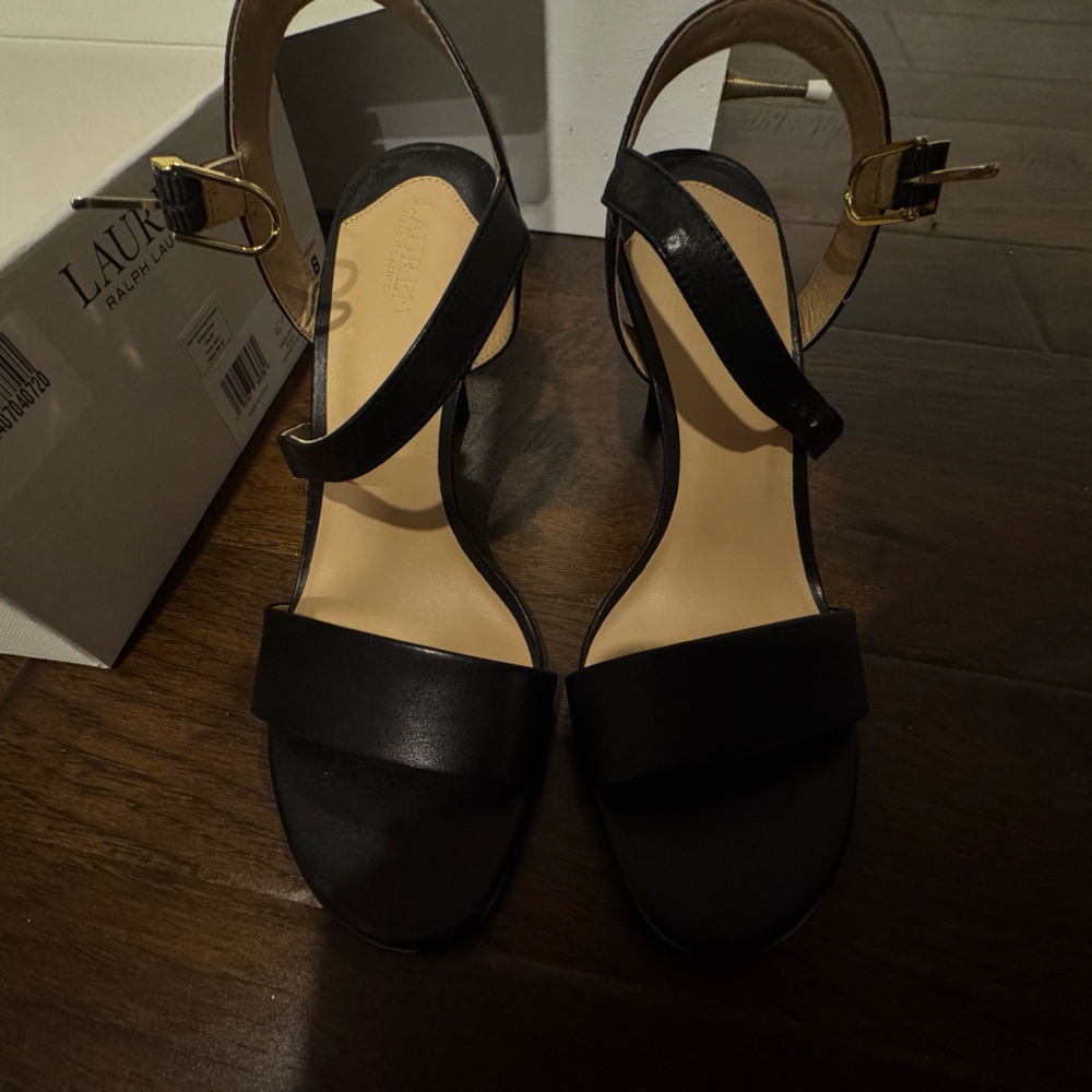Black Sandals with Ankle Strap